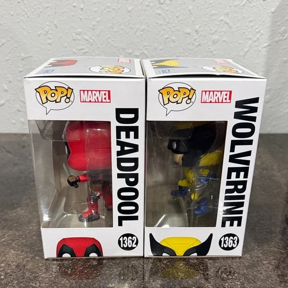Marvel Deadpool #1362 & Wolverine #1363 Funko Pop - Picture 4 of 6